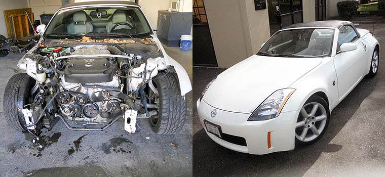 Auto Body Repair Job - Before and After Photo
